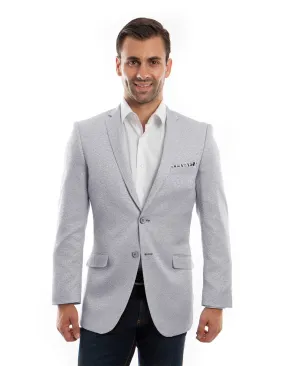 Mens Grey Shiny Sparkle Blazer