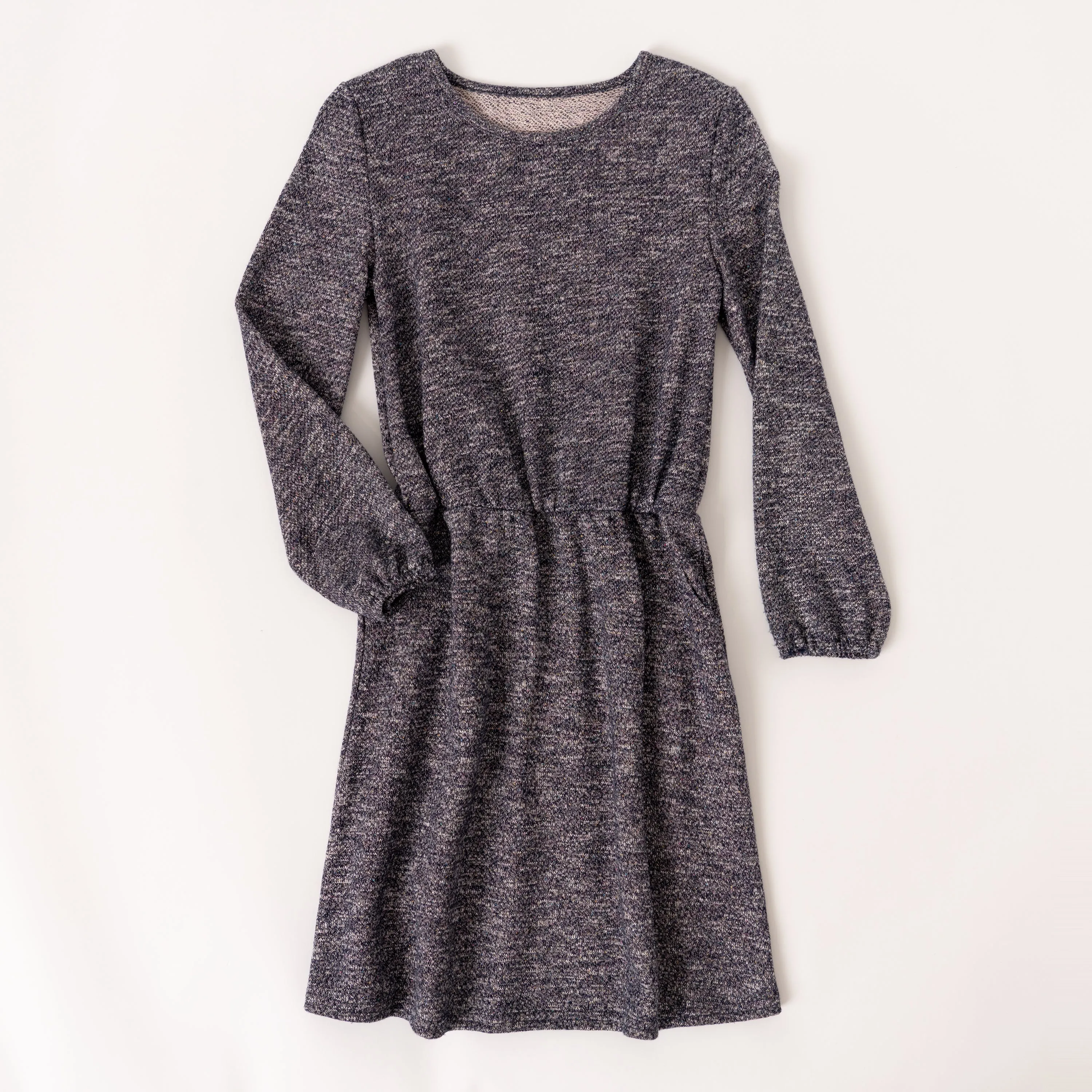 Metallic Fleece Dress