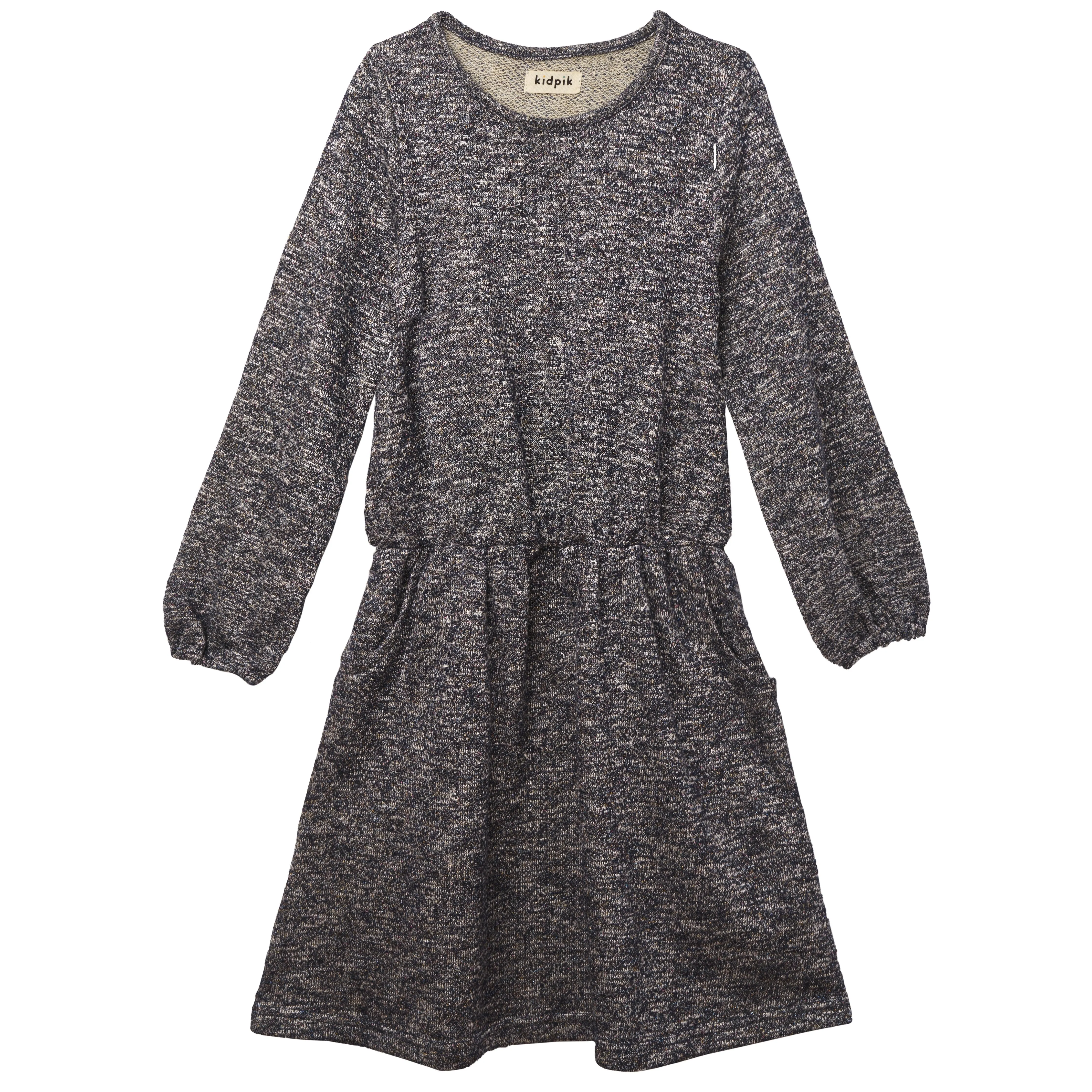 Metallic Fleece Dress