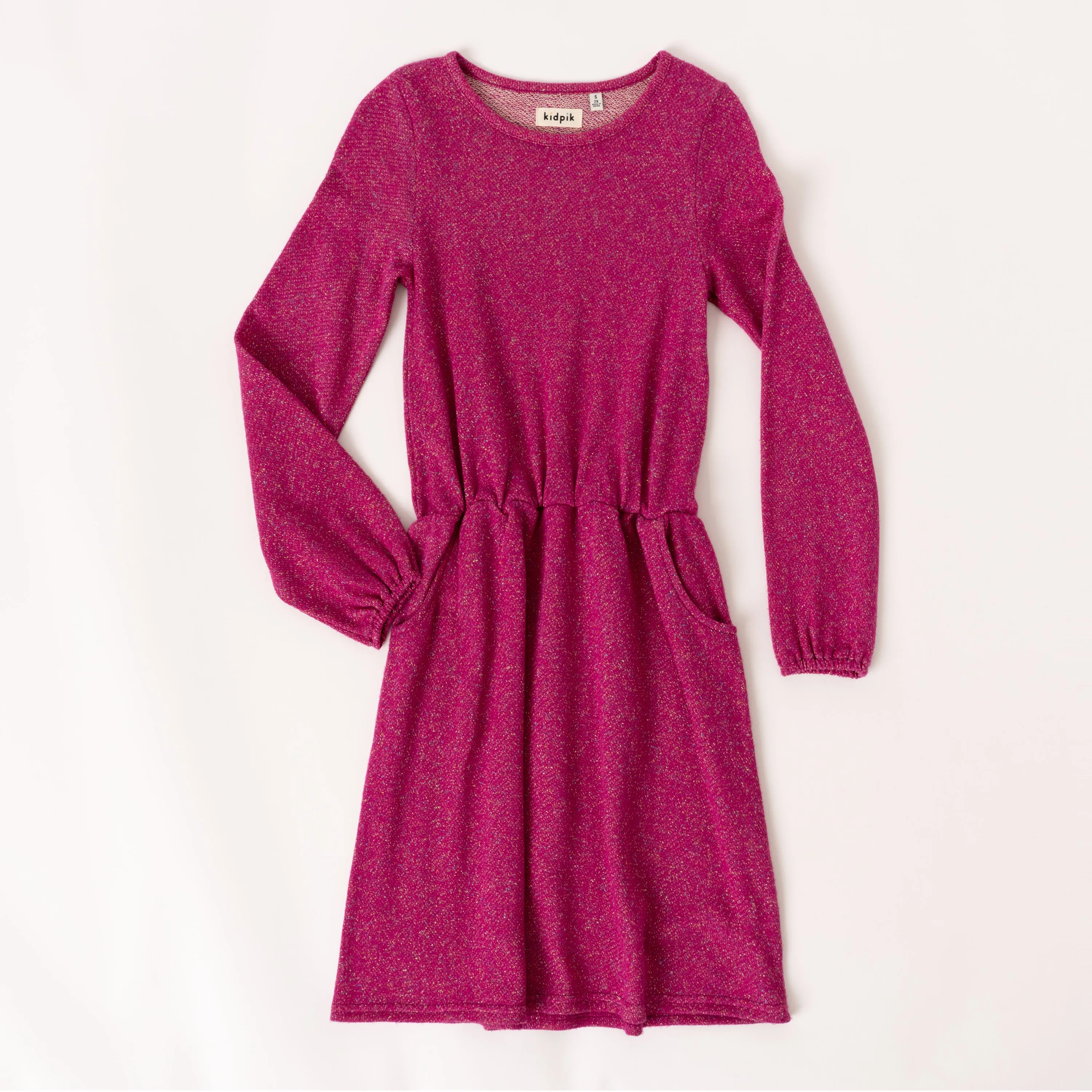 Metallic Fleece Dress