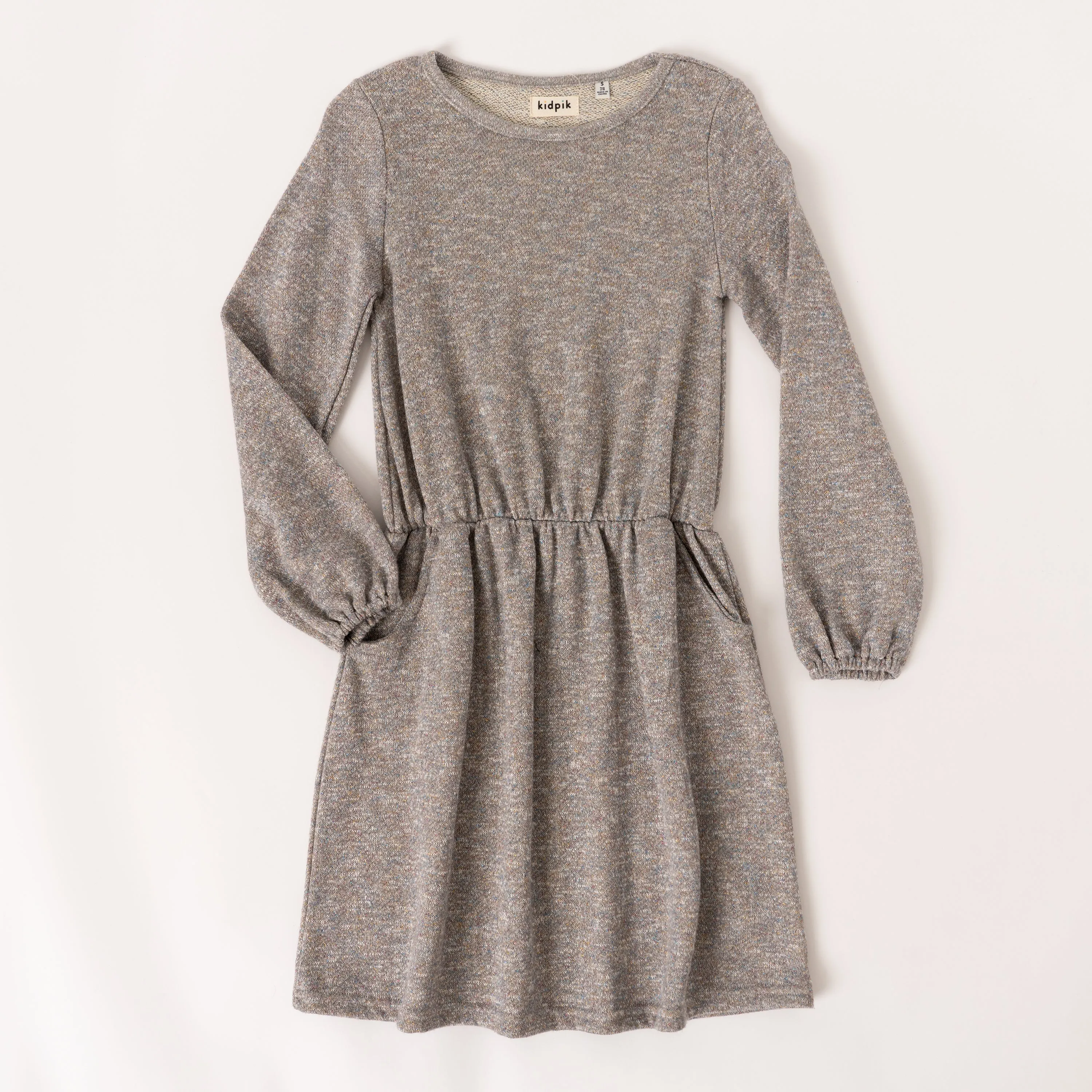 Metallic Fleece Dress