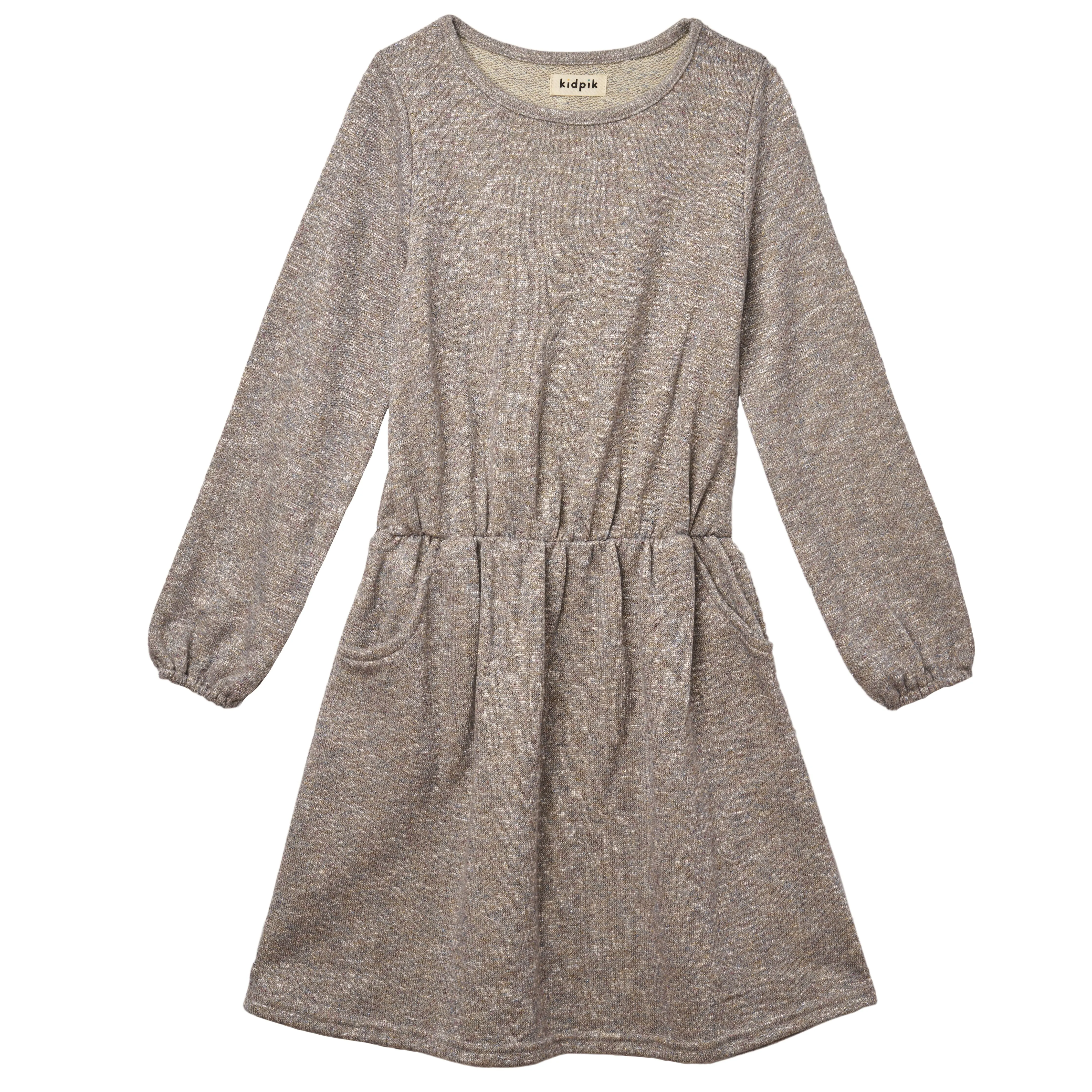 Metallic Fleece Dress