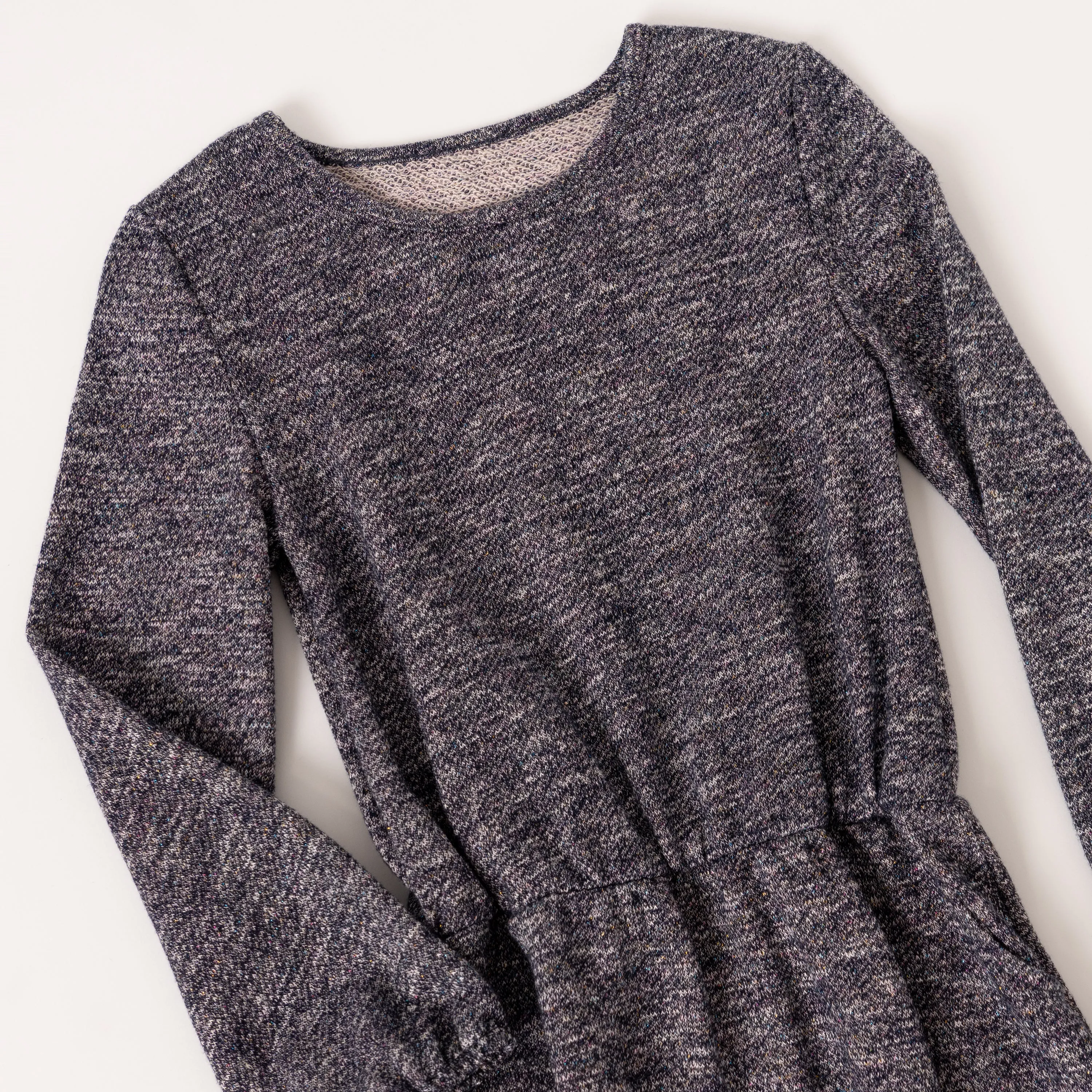 Metallic Fleece Dress