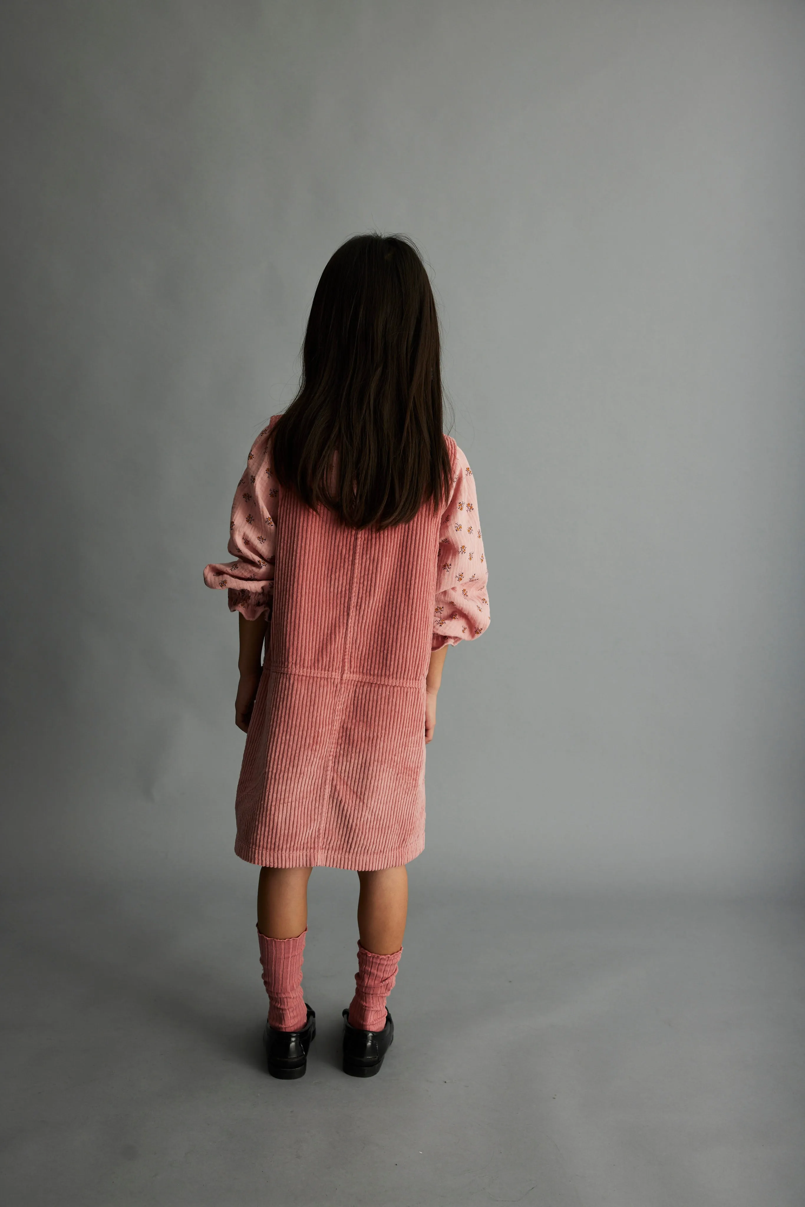 ORGANIC CORDUROY PINAFORE DRESS