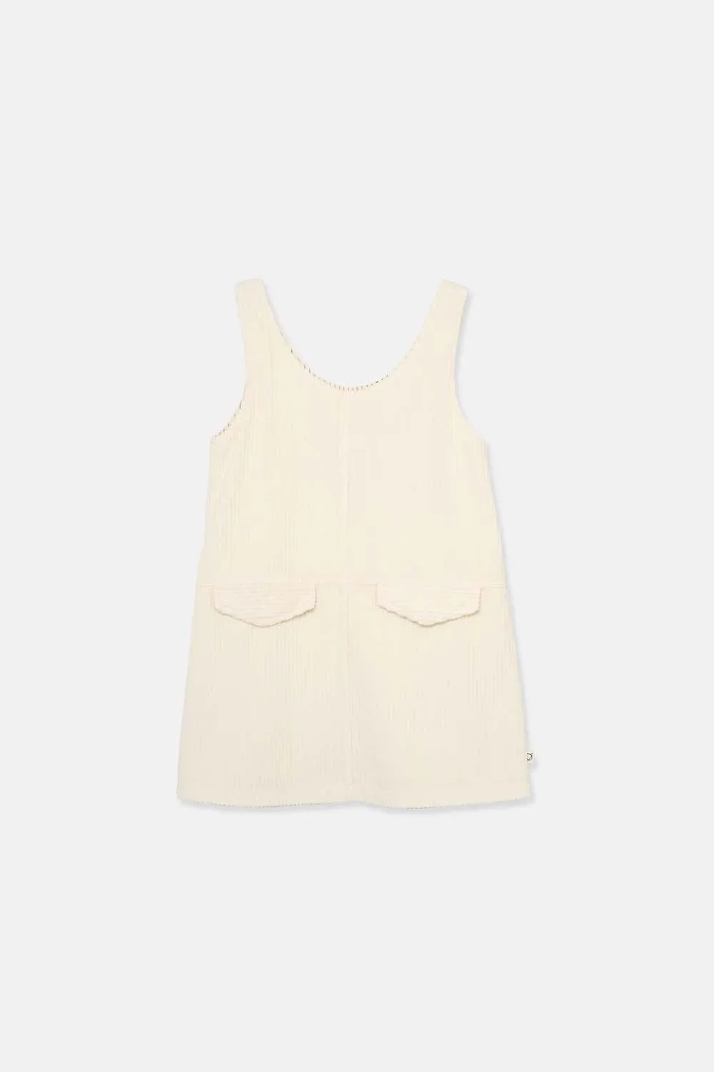 ORGANIC CORDUROY PINAFORE DRESS