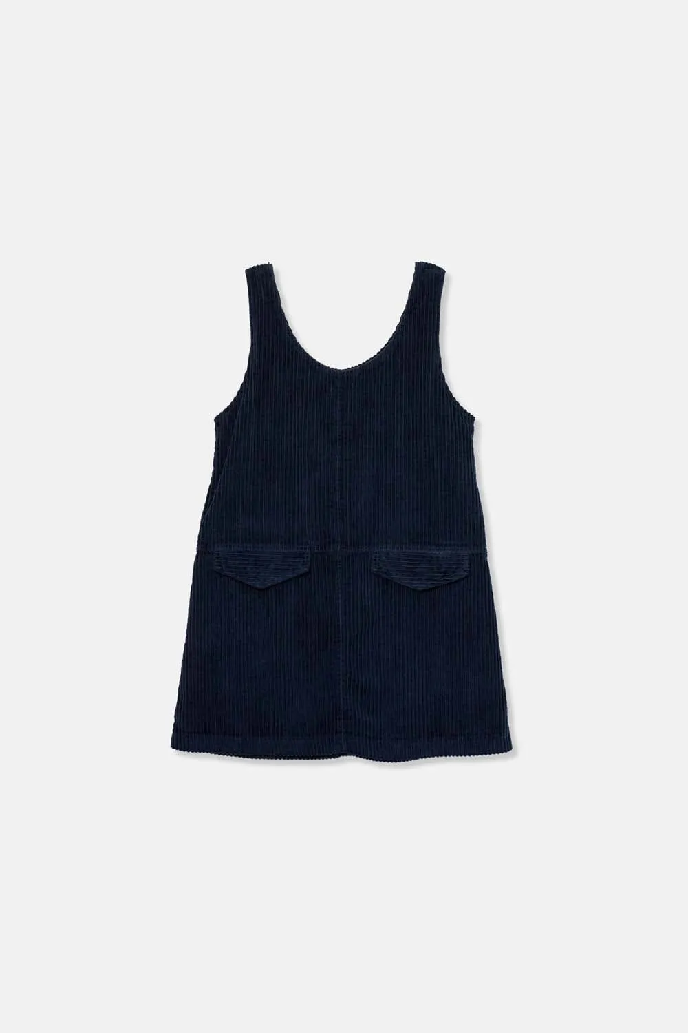 ORGANIC CORDUROY PINAFORE DRESS