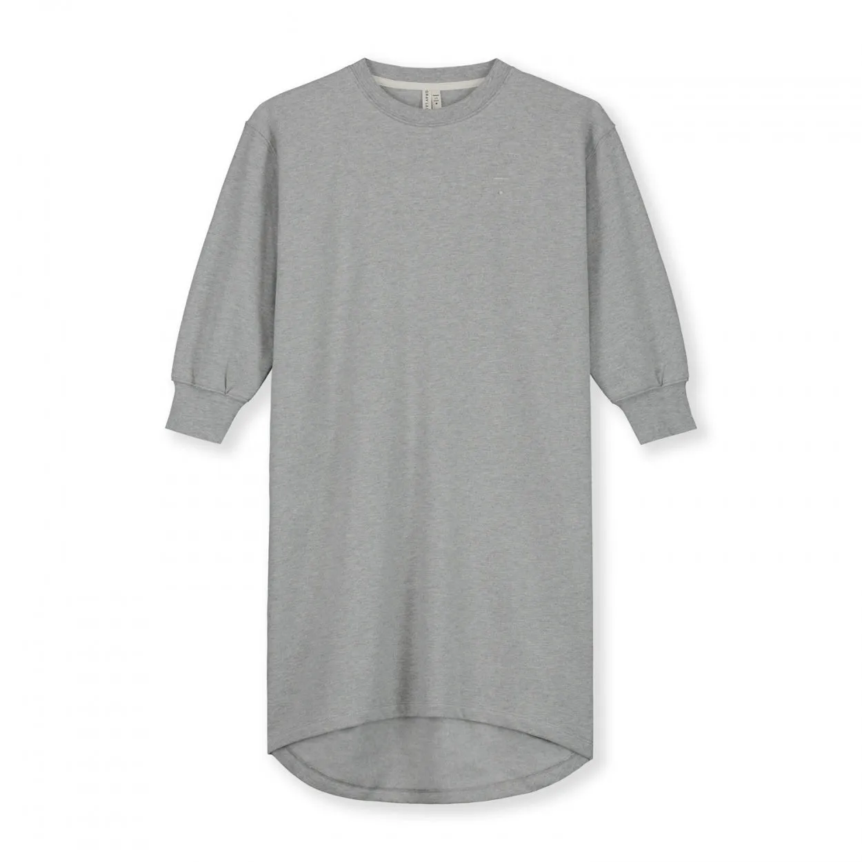 Oversized Circle-cut Dress | Grey Melange