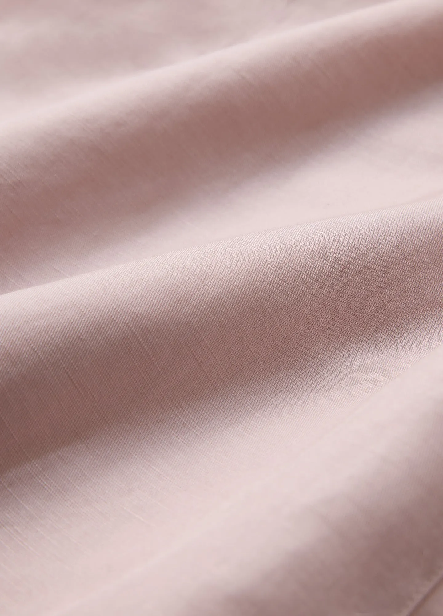Panelled Cotton Linen Shirt Dusty Pink
