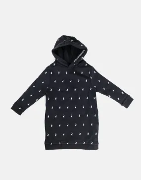 Polo Girls Keira Hooded Monogram Sweater Dress