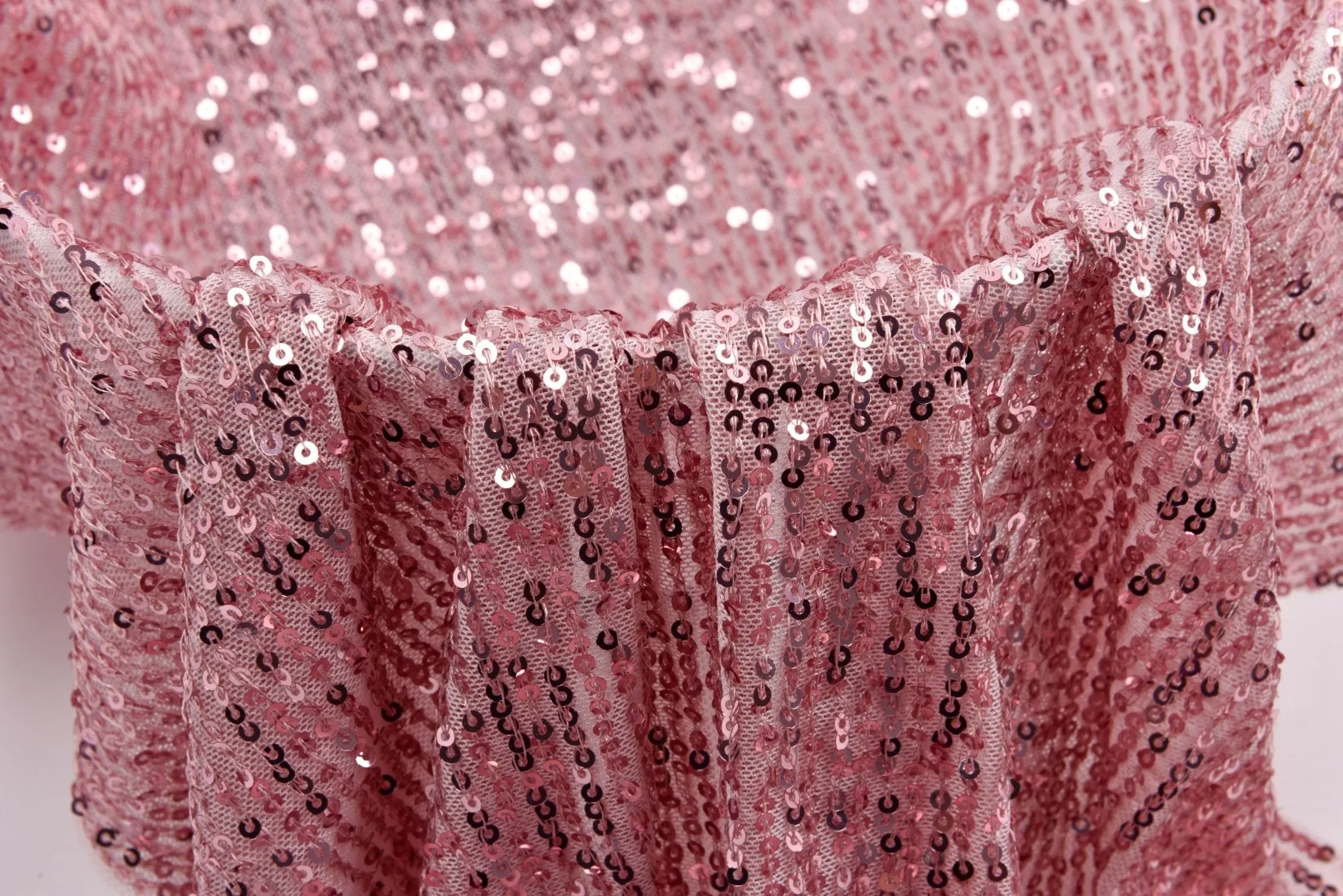 Premium All Over Sequins Mesh Stretch Fabric, cocktail/party dress  - 6591