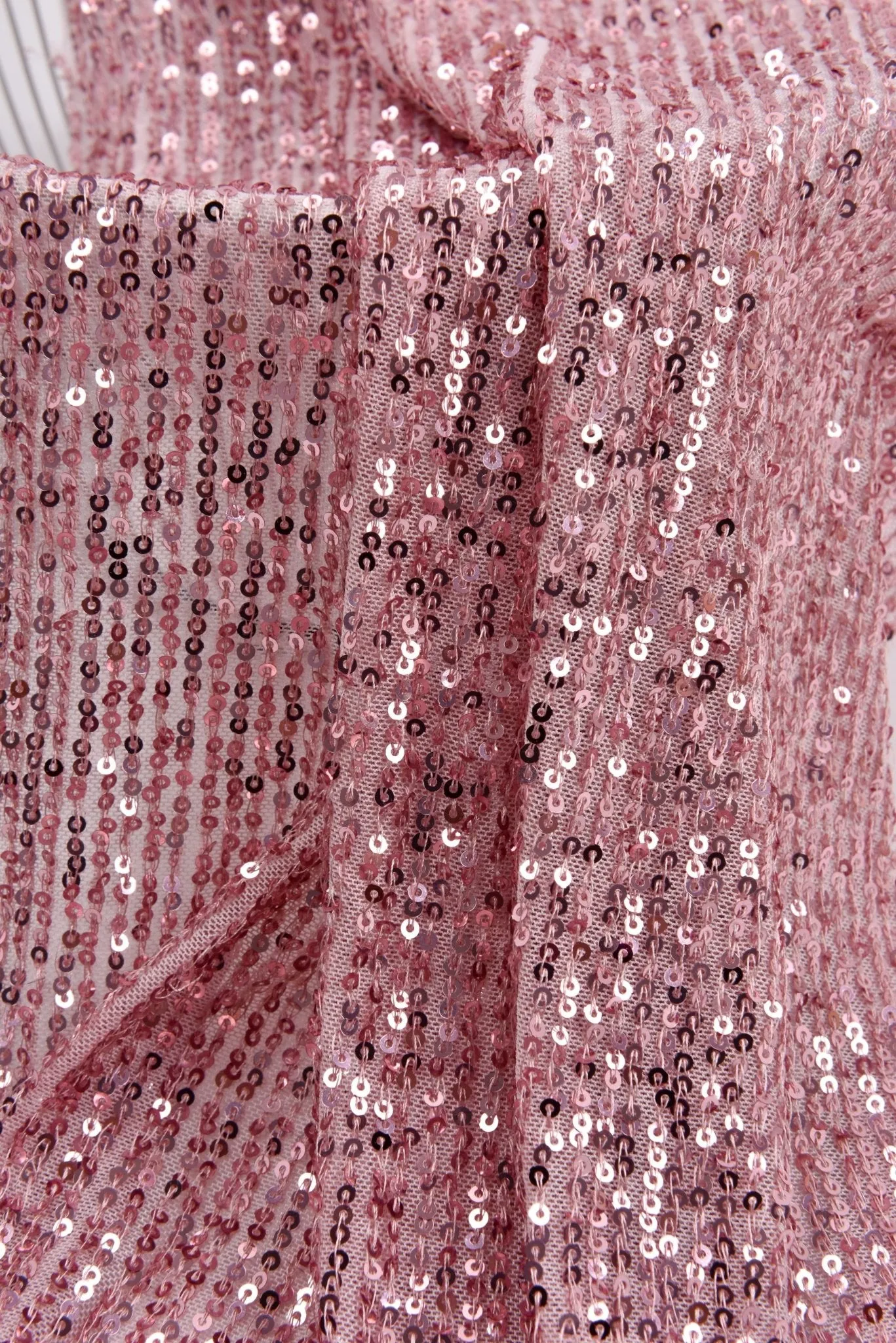 Premium All Over Sequins Mesh Stretch Fabric, cocktail/party dress  - 6591