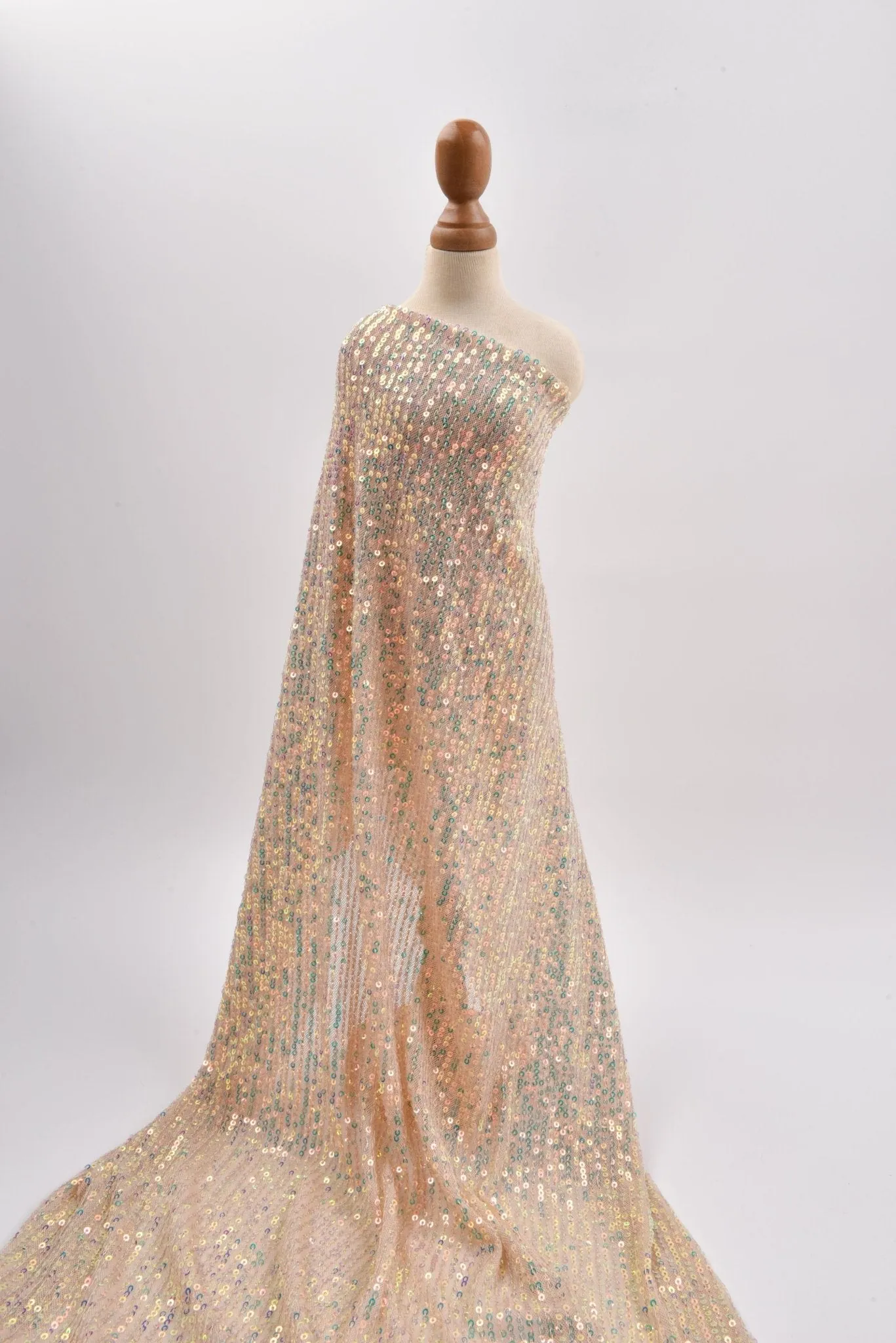 Premium All Over Sequins Mesh Stretch Fabric, cocktail/party dress  - 6591
