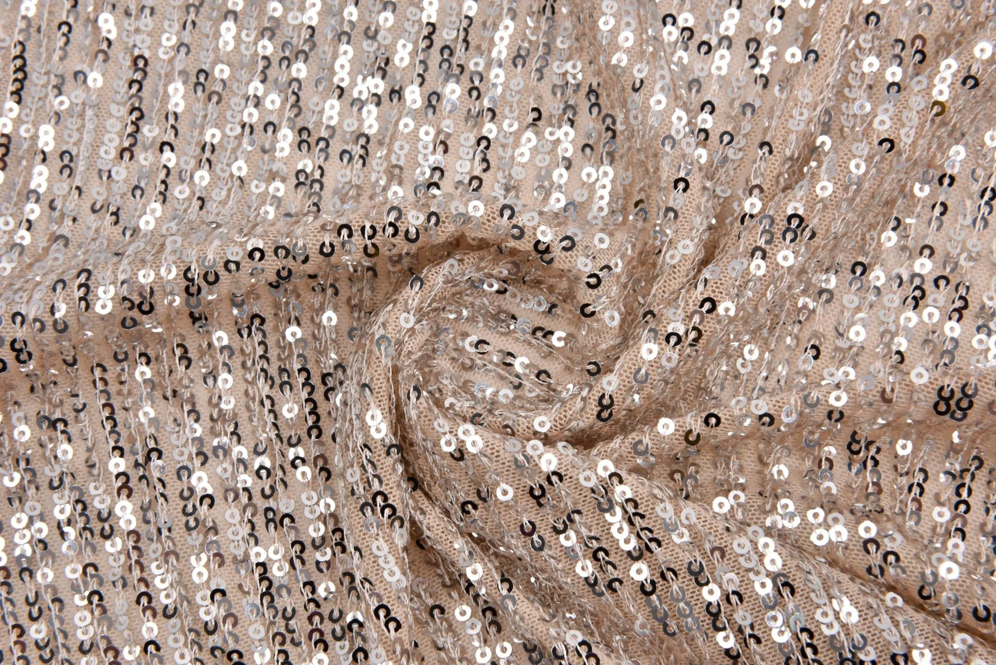 Premium All Over Sequins Mesh Stretch Fabric, cocktail/party dress  - 6591