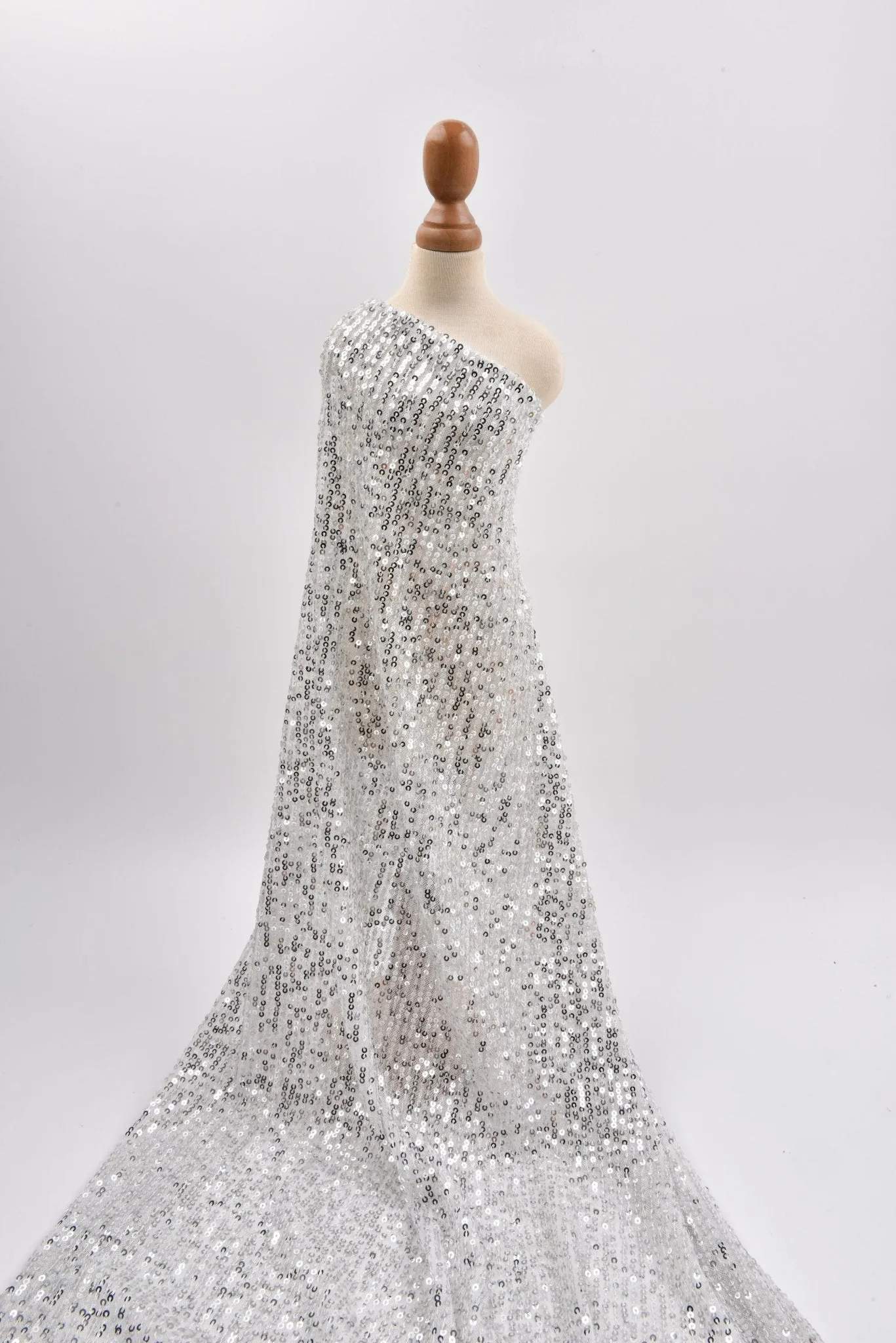 Premium All Over Sequins Mesh Stretch Fabric, cocktail/party dress  - 6591