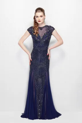 Primavera Couture 3012 Size 6 midnight prom dress pageant gown