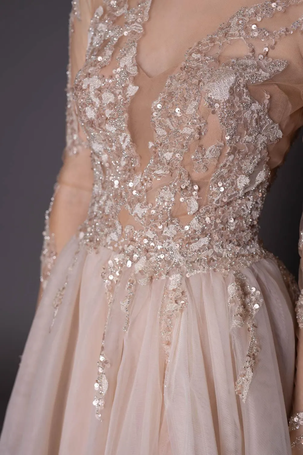 Romantic Gown in Gold - In Stock