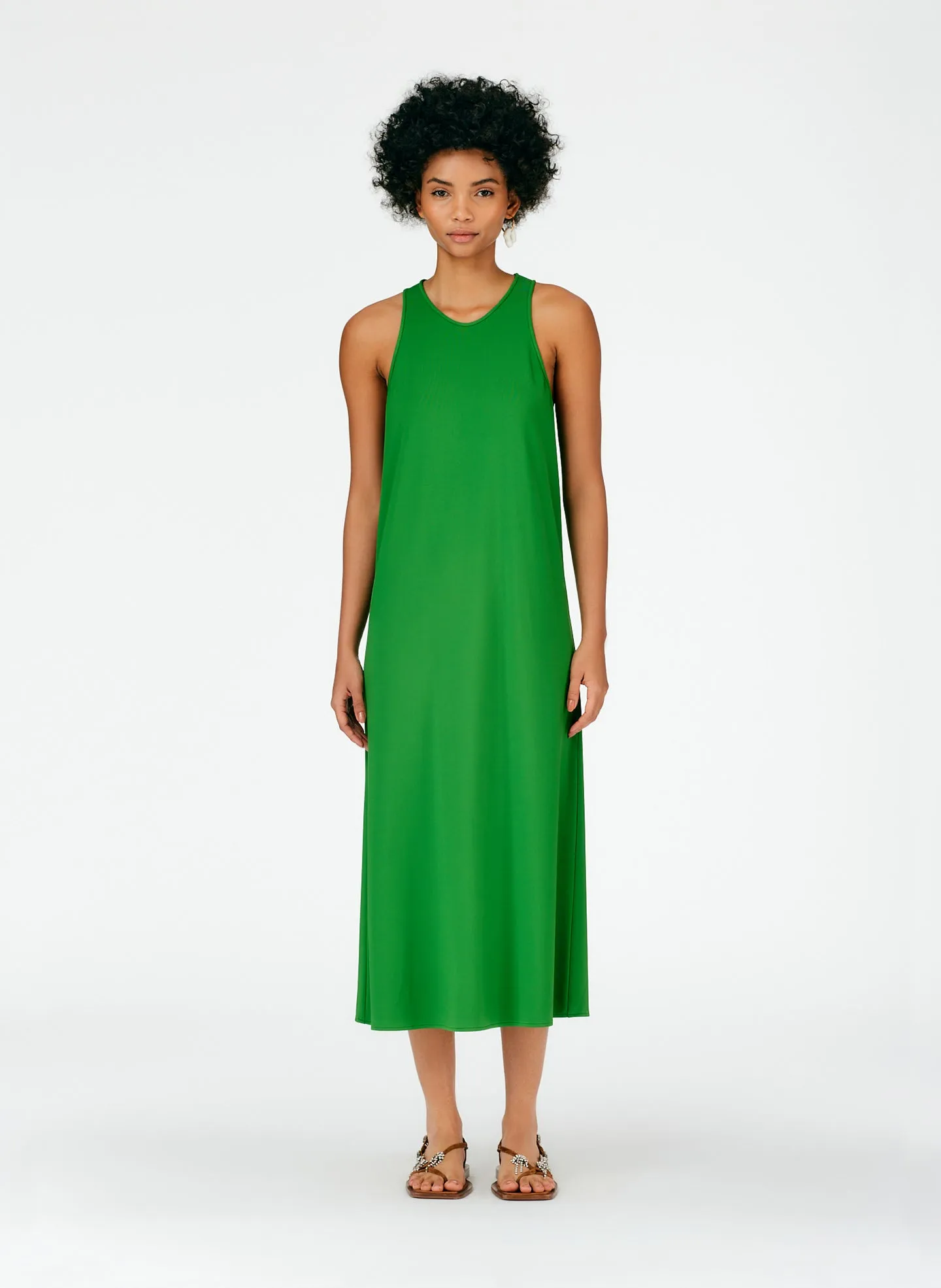 Serpentine Jersey Tank Dress