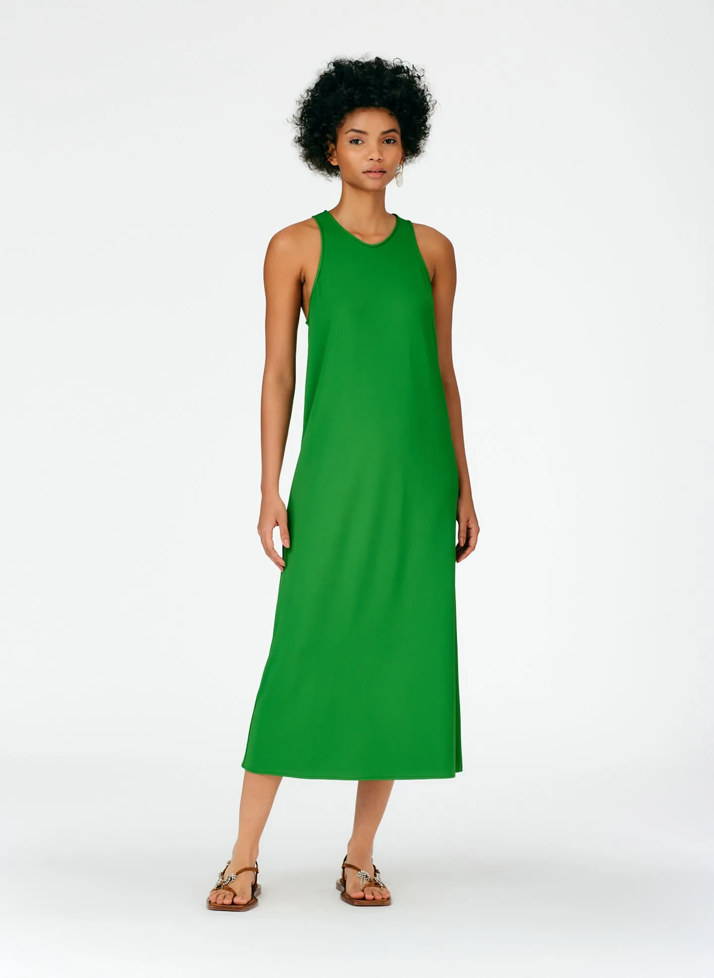 Serpentine Jersey Tank Dress