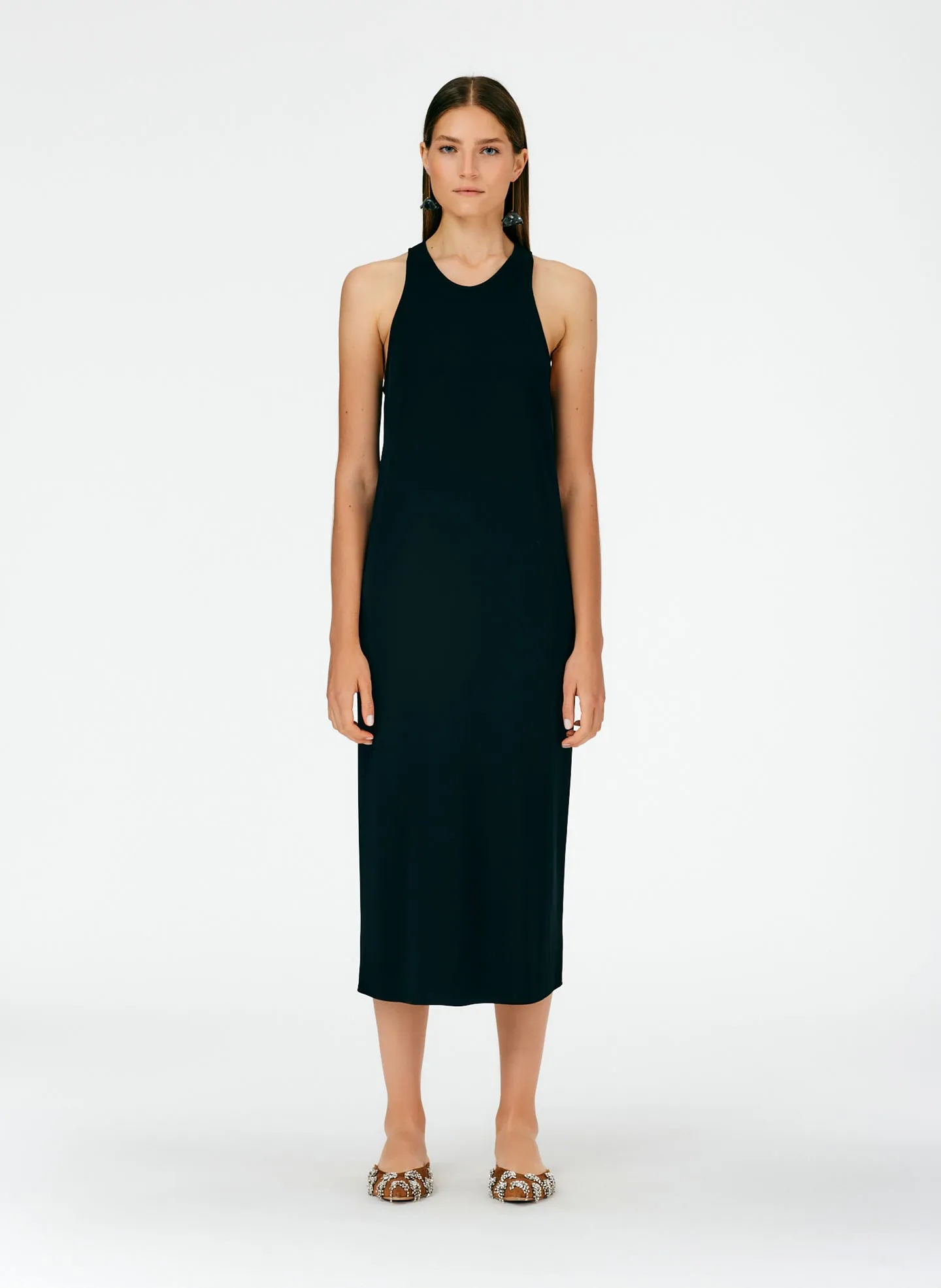 Serpentine Jersey Tank Dress