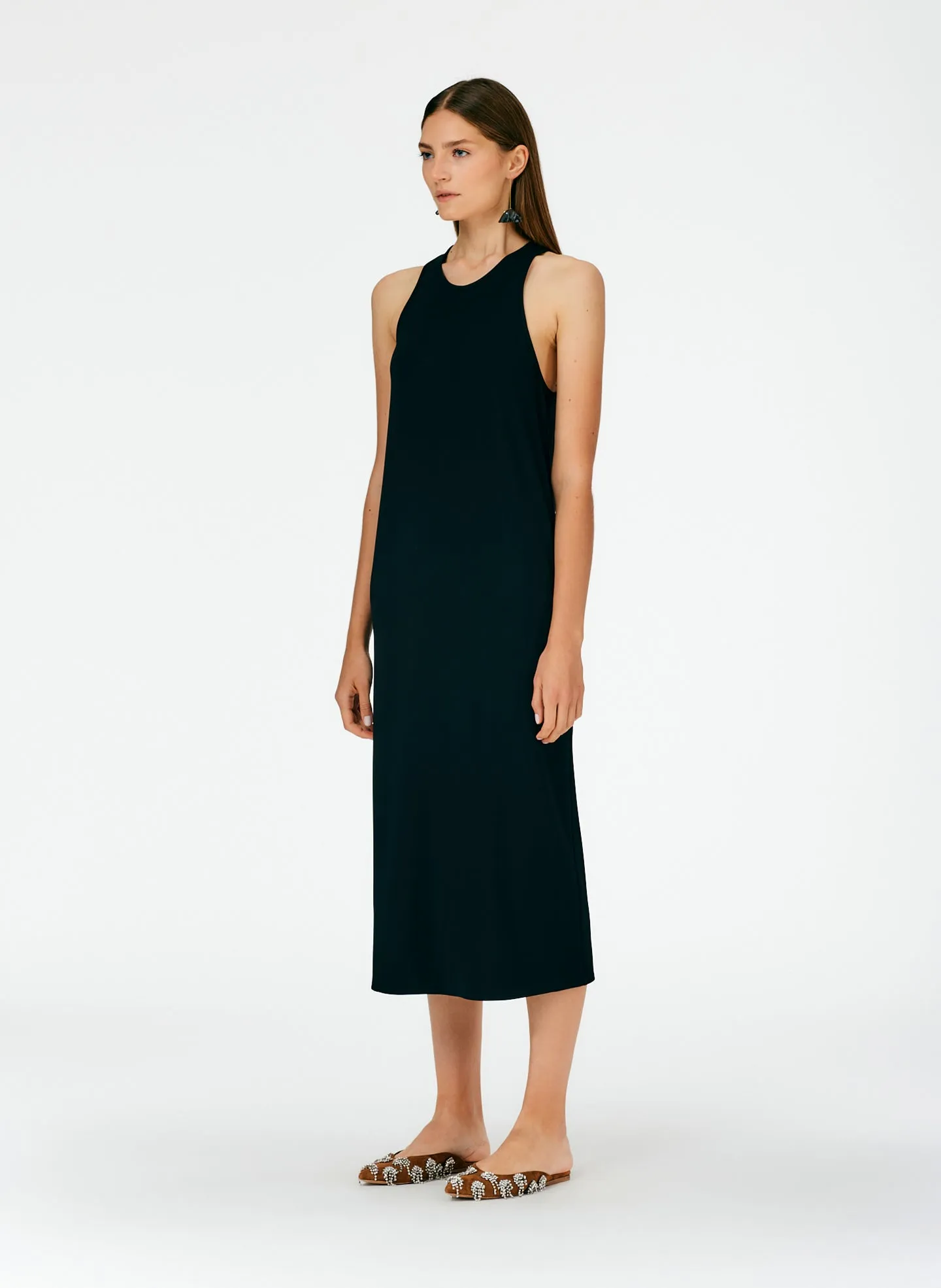Serpentine Jersey Tank Dress