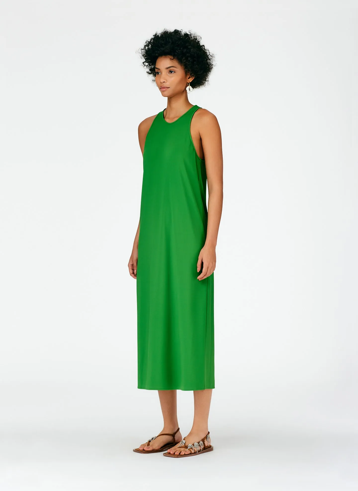 Serpentine Jersey Tank Dress