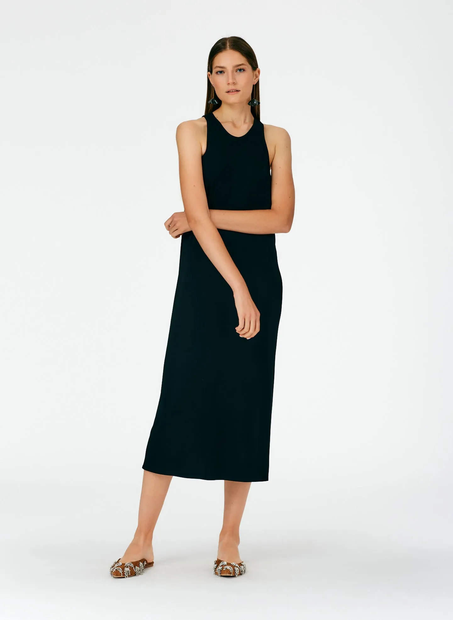 Serpentine Jersey Tank Dress