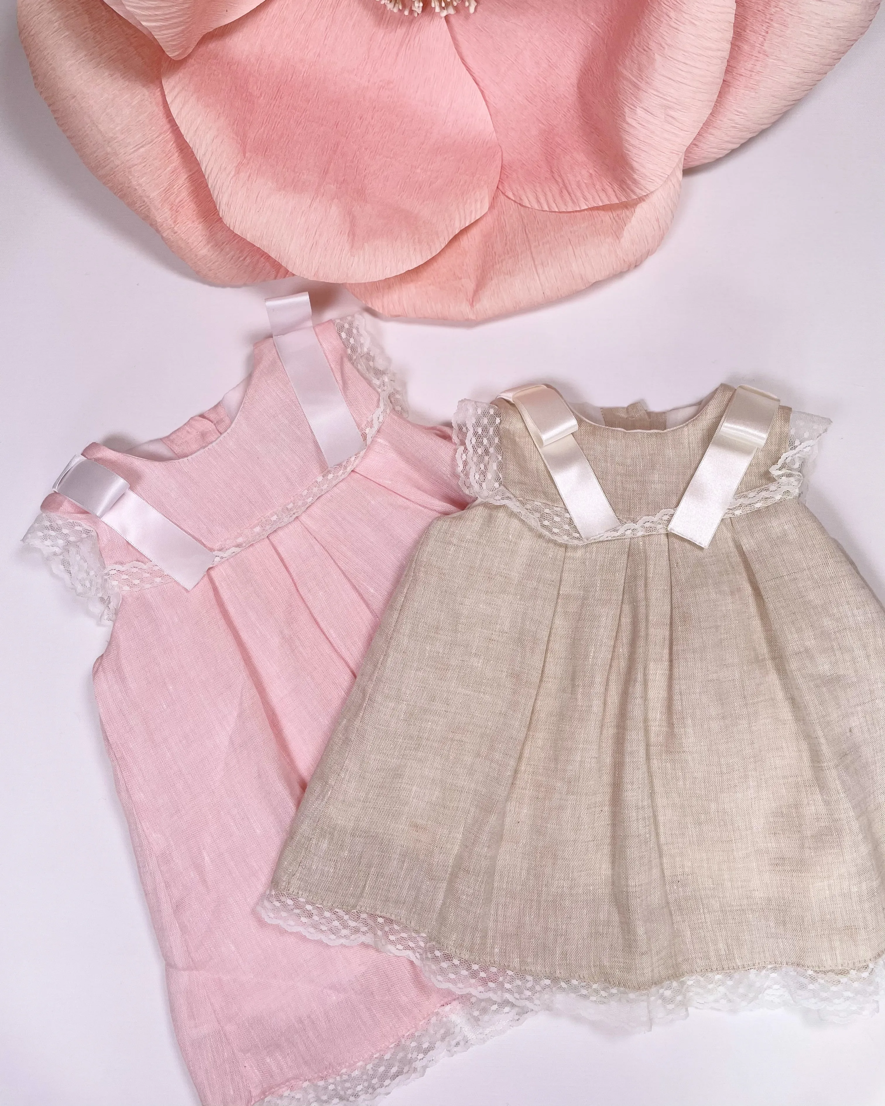 SOFT LINEN LACE DRESS