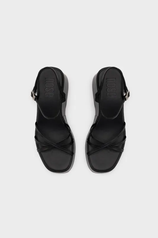 STRAPPY PLATFORM WEDGE HEEL SANDAL