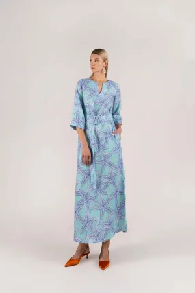turquoise star stelle kaftan