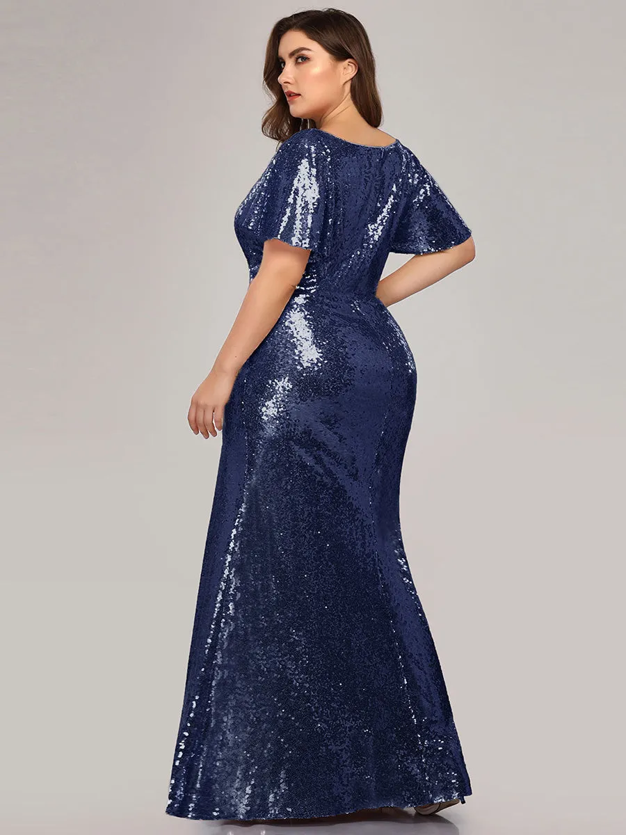 Women's Elegant Maxi Long Plus Size Wholesale Formal Gowns EP07988