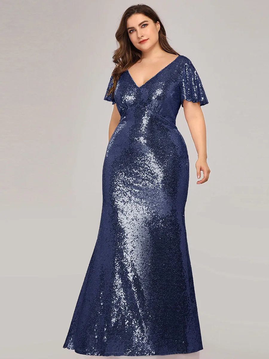 Women's Elegant Maxi Long Plus Size Wholesale Formal Gowns EP07988