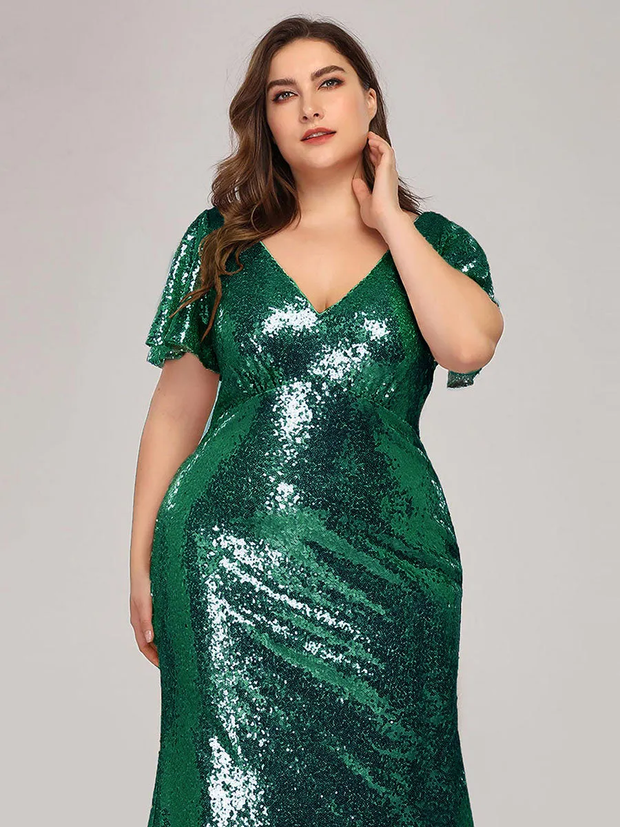 Women's Elegant Maxi Long Plus Size Wholesale Formal Gowns EP07988