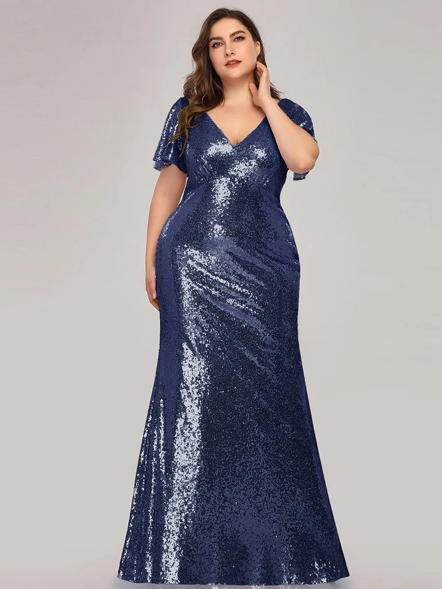 Women's Elegant Maxi Long Plus Size Wholesale Formal Gowns EP07988