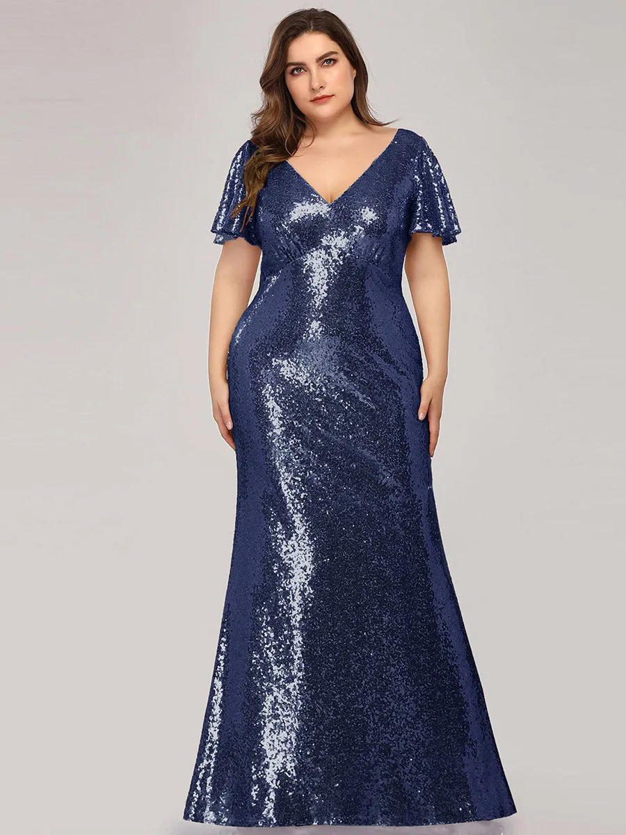 Women's Elegant Maxi Long Plus Size Wholesale Formal Gowns EP07988