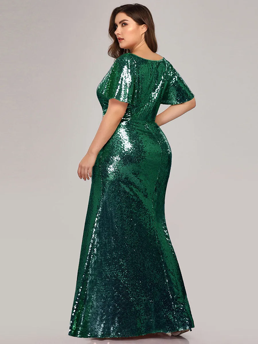 Women's Elegant Maxi Long Plus Size Wholesale Formal Gowns EP07988