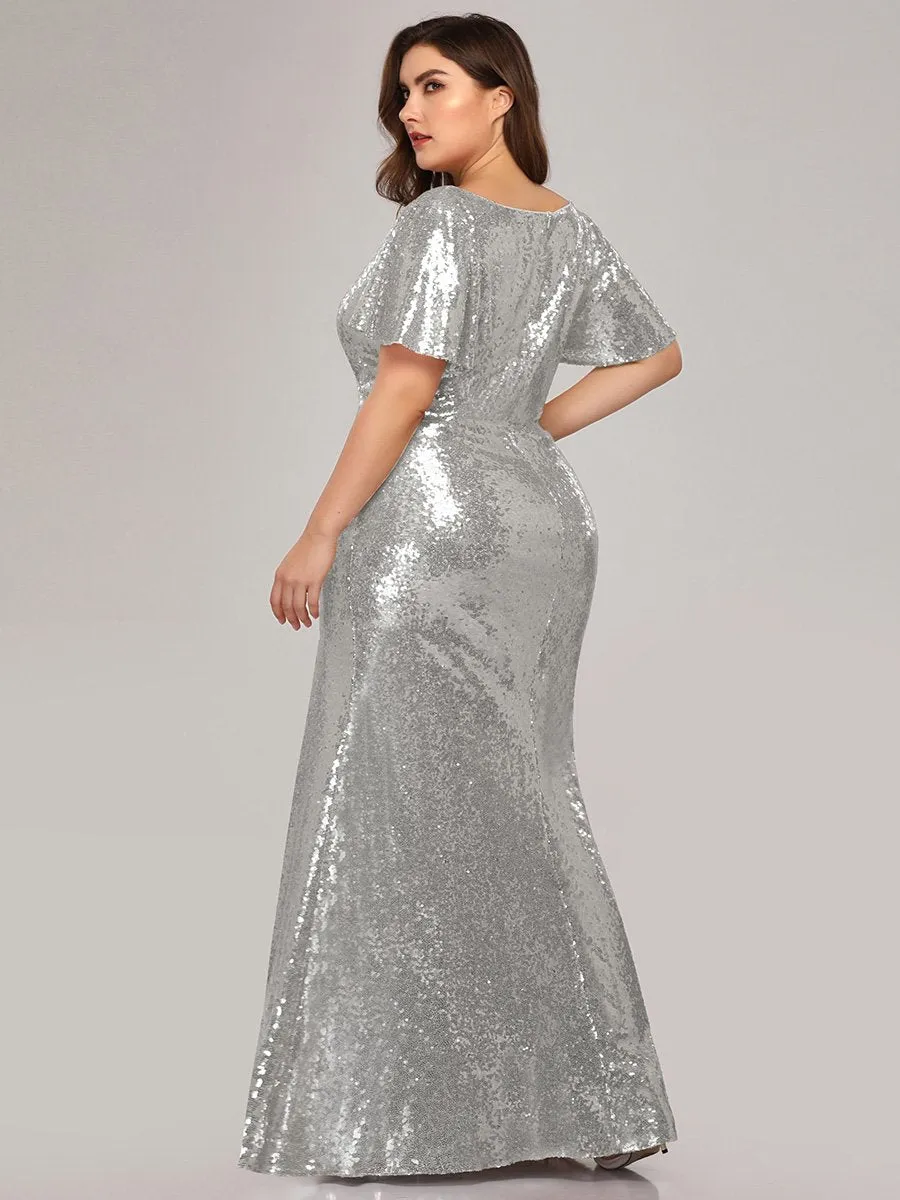 Women's Elegant Maxi Long Plus Size Wholesale Formal Gowns EP07988