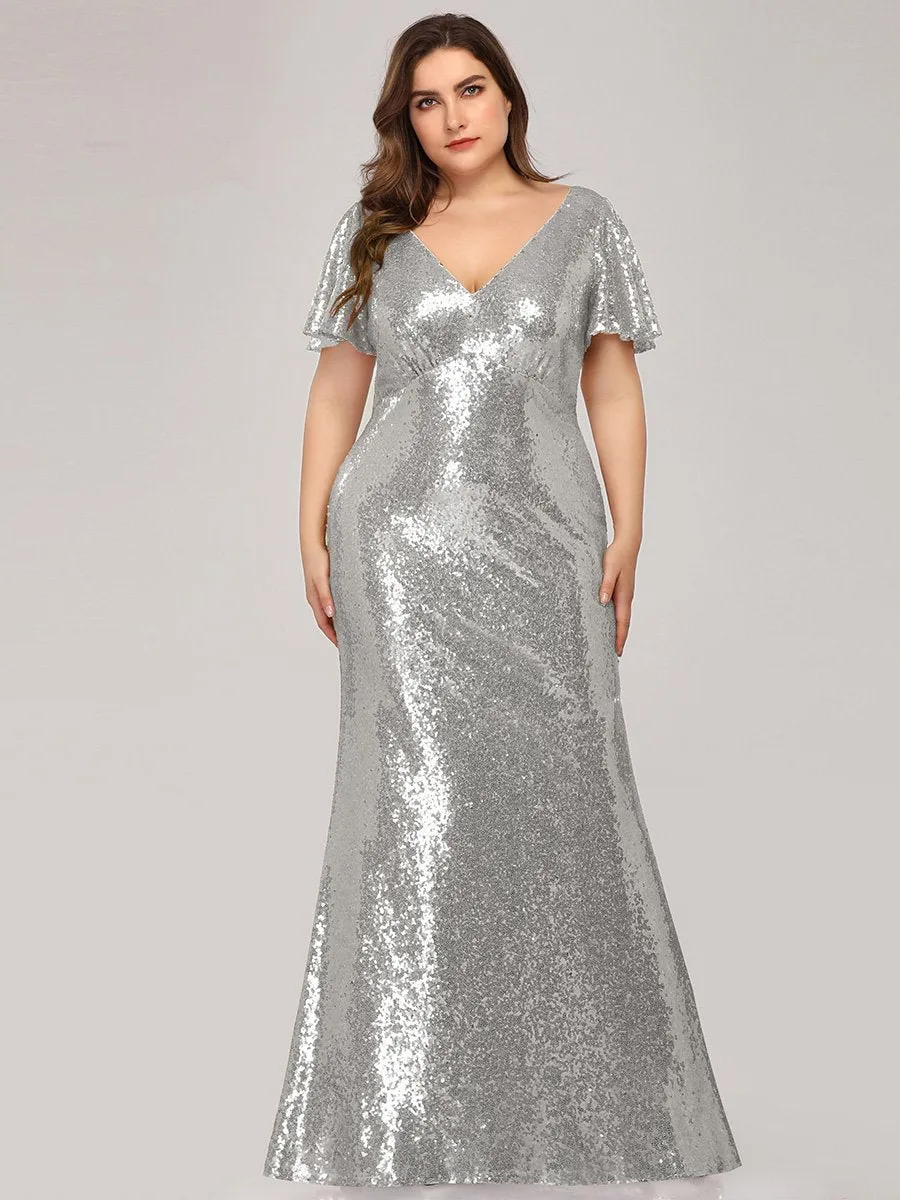 Women's Elegant Maxi Long Plus Size Wholesale Formal Gowns EP07988