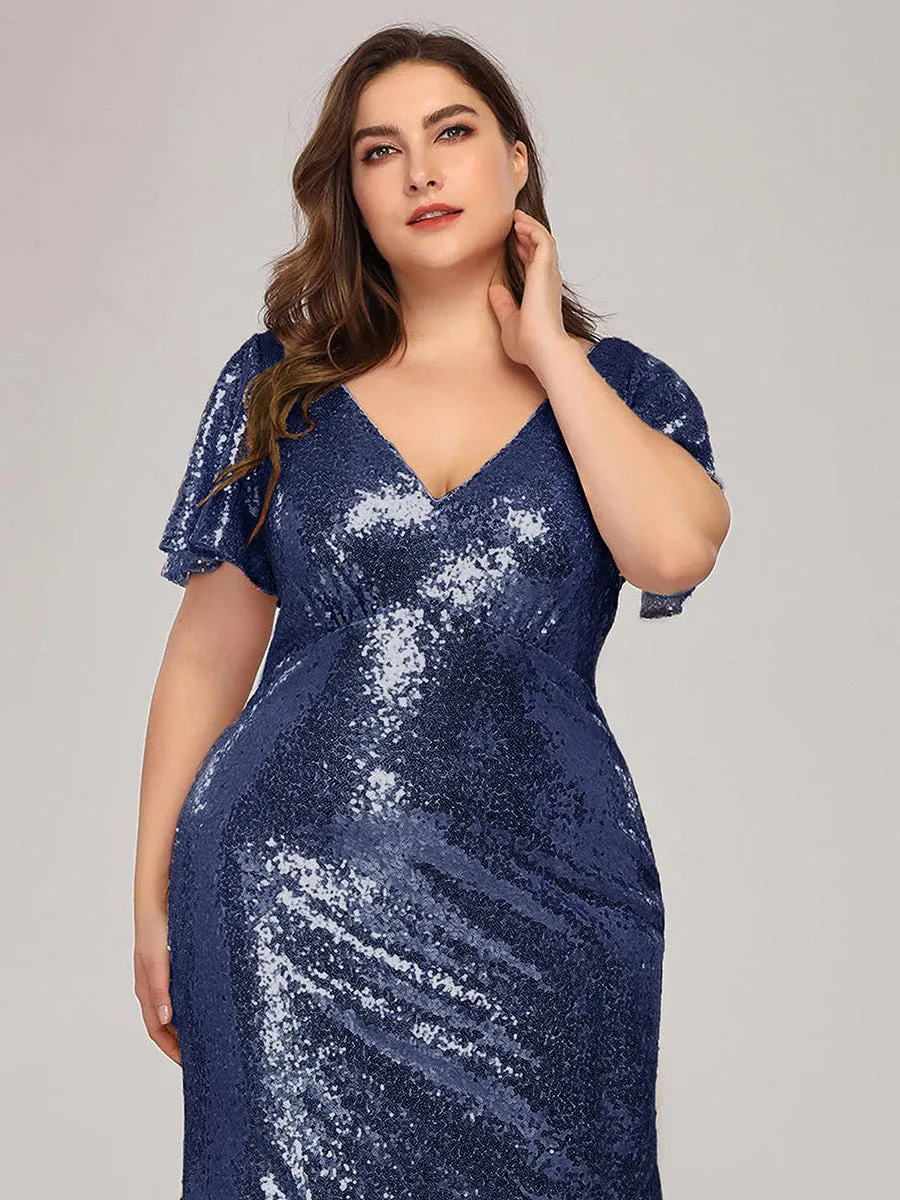 Women's Elegant Maxi Long Plus Size Wholesale Formal Gowns EP07988