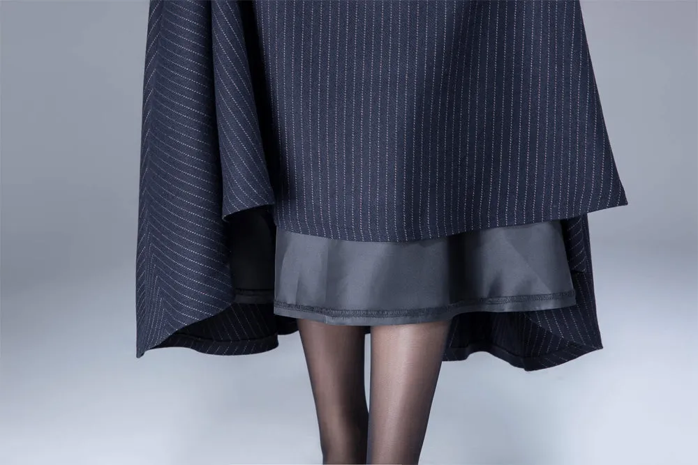 wool skirt, winter skirt, blue skirt, warm skirt, winter skirt, maxi skirt 1808