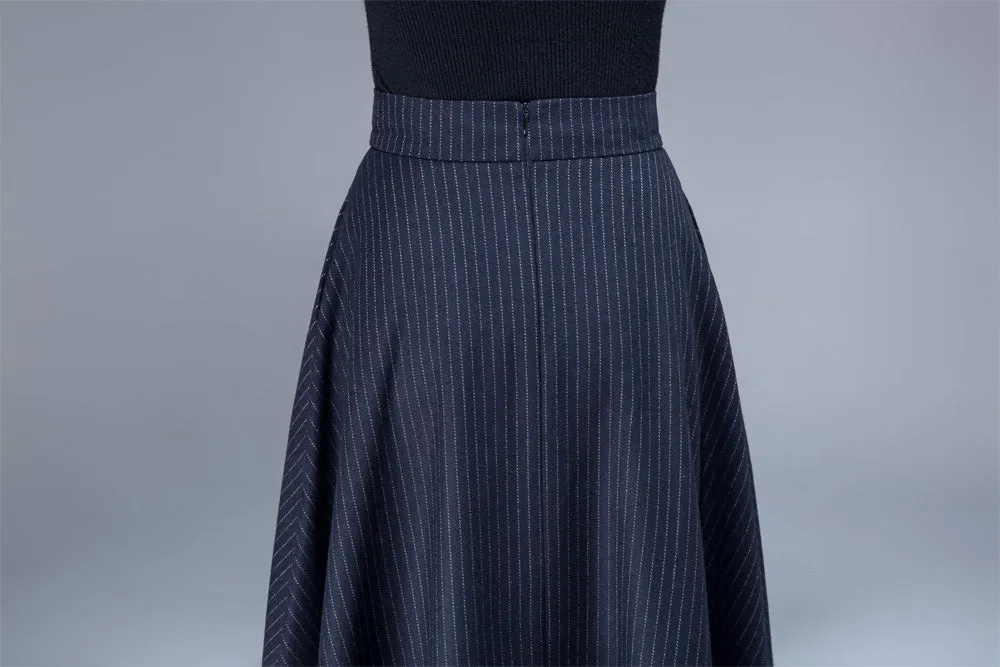 wool skirt, winter skirt, blue skirt, warm skirt, winter skirt, maxi skirt 1808